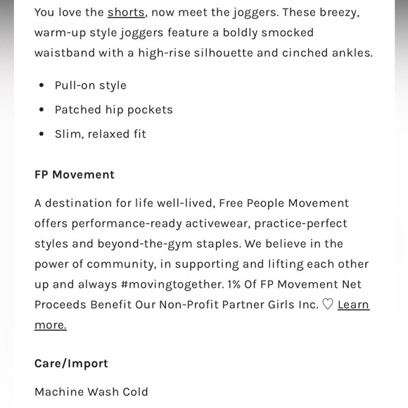 Free People Movement The Way Home Joggers XS - Picture 16 of 16